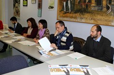 Un momento della conferenza stampa
