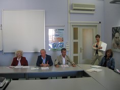 un momento della conferenza stampa