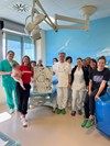 Ospedale di Vaio, un quadro in dono è il  “grazie” di Kiara Fontanesi all’U.O. di Ostetricia e Ginecologia