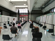 Hub vaccinale di via Mantova