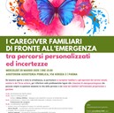 Locandina I caregiver familiari di fronte all'emergenza - maggio 2025