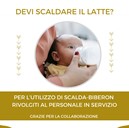 Cartello scaldabiberon - maggio 2025